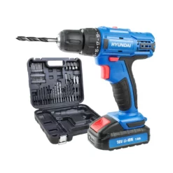 Hyundai HY2175 18V Cordless Drill With 54 Piece Drill Accessory Kit & 1.5Ah Battery