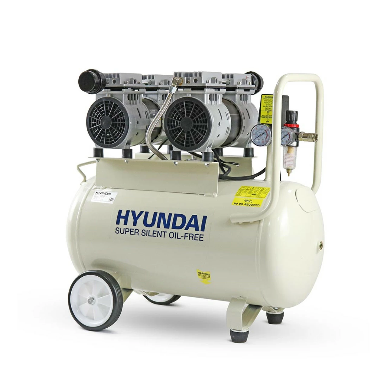 Hyundai HY27550 50 Litre Silenced Air Compressor 1 Hyundai HY27550 50 Litre Silenced Air Compressor