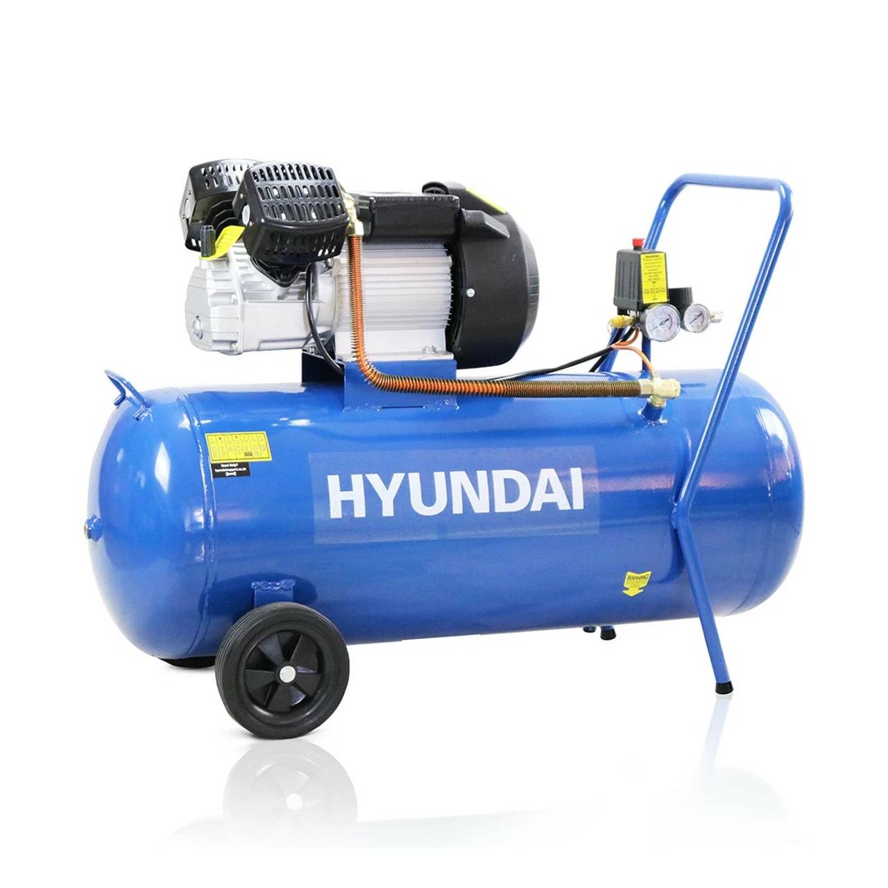 Hyundai HY30100V 100 Litre V-Twin Direct Drive Air Compressor 4 Hyundai HY30100V 100 Litre V-Twin Direct Drive Air Compressor - Image 4