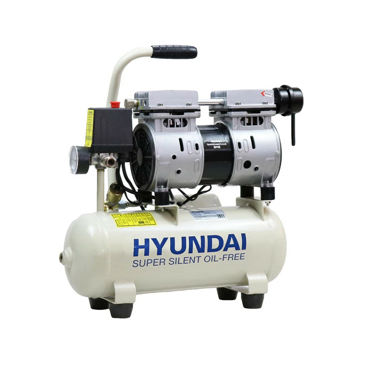 Hyundai HY5508 8 Litre Silenced Air Compressor 8 Hyundai HY5508 8 Litre Silenced Air Compressor - Image 8
