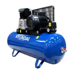 Hyundai HY55200-3 200L 3-Phase Floor-Mounted Belt Drive Compressor 5.5hp 400V -Dunelm Sales Store HY55200 3 05 27420.1663689431
