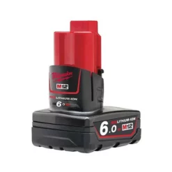 Milwaukee M12 FRAIWF12-601X 12V 1/2" Right Angle Impact Wrench With 1x 6.0Ah Battery -Dunelm Sales Store M12 B6 75812.1676980717