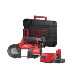 Milwaukee M12 FBS64-402C 12V FUEL Sub Compact 64mm Bandsaw With 2x 4.0Ah Batteries