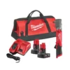 Milwaukee M12 FRAIWF12-402X 12V 1/2" Right Angle Impact Wrench With 2x 4.0Ah Batteries