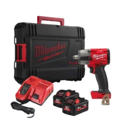 Milwaukee M18 FMTIW2F12-802X 18V FUEL 1/2" Mid-Torque Impact Wrench With 2x 8.0Ah Batteries