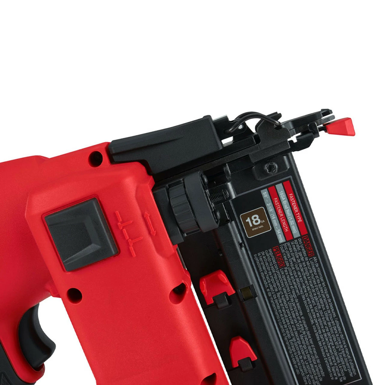 Milwaukee M18 FN18GS-402X 18V Fuel Straight Second Fix Nail Gun With 2x 4.0Ah Batteries 11 Milwaukee M18 FN18GS-402X 18V Fuel Straight Second Fix Nail Gun With 2x 4.0Ah Batteries - Image 11