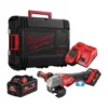 Milwaukee M18 ONEFSAG115XPDB-552X 18V Cordless One-Key 115mm Angle Grinder With 2x 5.5Ah Batteries
