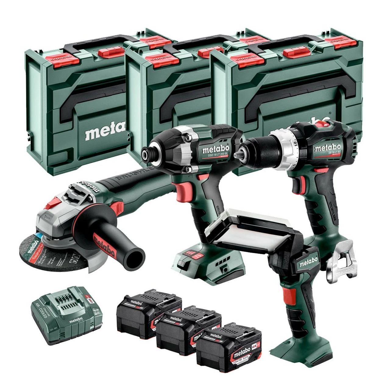 Metabo UK685200004 18V 4 Piece Cordless Kit With 3x 5.2Ah Batteries 1 Metabo UK685200004 18V 4 Piece Cordless Kit With 3x 5.2Ah Batteries