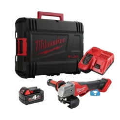 Milwaukee M18 ONEFSAG115XPDB-401X 18V Cordless One-Key 115mm Angle Grinder With 1x 4.0Ah Battery