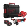 Milwaukee M18 ONEFSAG115XPDB-502X 18V Cordless One-Key 115mm Angle Grinder With 2x 5.0Ah Batteries