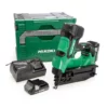 Hikoki NT1865DMB/JXZ 18V 16Ga Brushless Angled Finish Nailer With 2x 3.0Ah Batteries