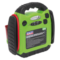 Sealey RS1322HV RoadStart® Emergency Jump Starter With Air Compressor 12V 900 Peak Amps