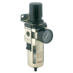 Sealey SA206FRAD Air Filter/Regulator Auto Drain Max Airflow 140cfm