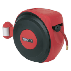 Sealey SA823 Air Hose Reel Auto-Rewind Control 20m Ø10mm ID - Rubber Hose