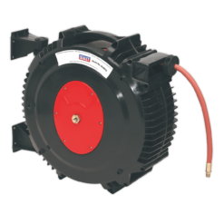 Sealey SA8812 Retractable Air Hose Reel 15m Ø13mm ID Rubber Hose