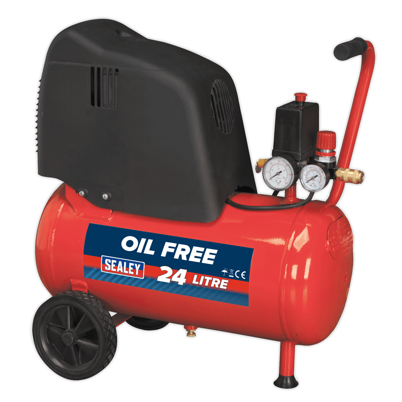 Sealey SAC02415 Compressor 24L Belt Drive 1.5hp Oil Free 1 Sealey SAC02415 Compressor 24L Belt Drive 1.5hp Oil Free
