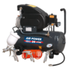 Sealey SAC2420EPK Compressor 24L Direct Drive 2hp With 4pc Air Accessory Kit