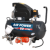 Sealey SAC5020EPK Compressor 50L Direct Drive 2hp With 4pc Air Accessory Kit