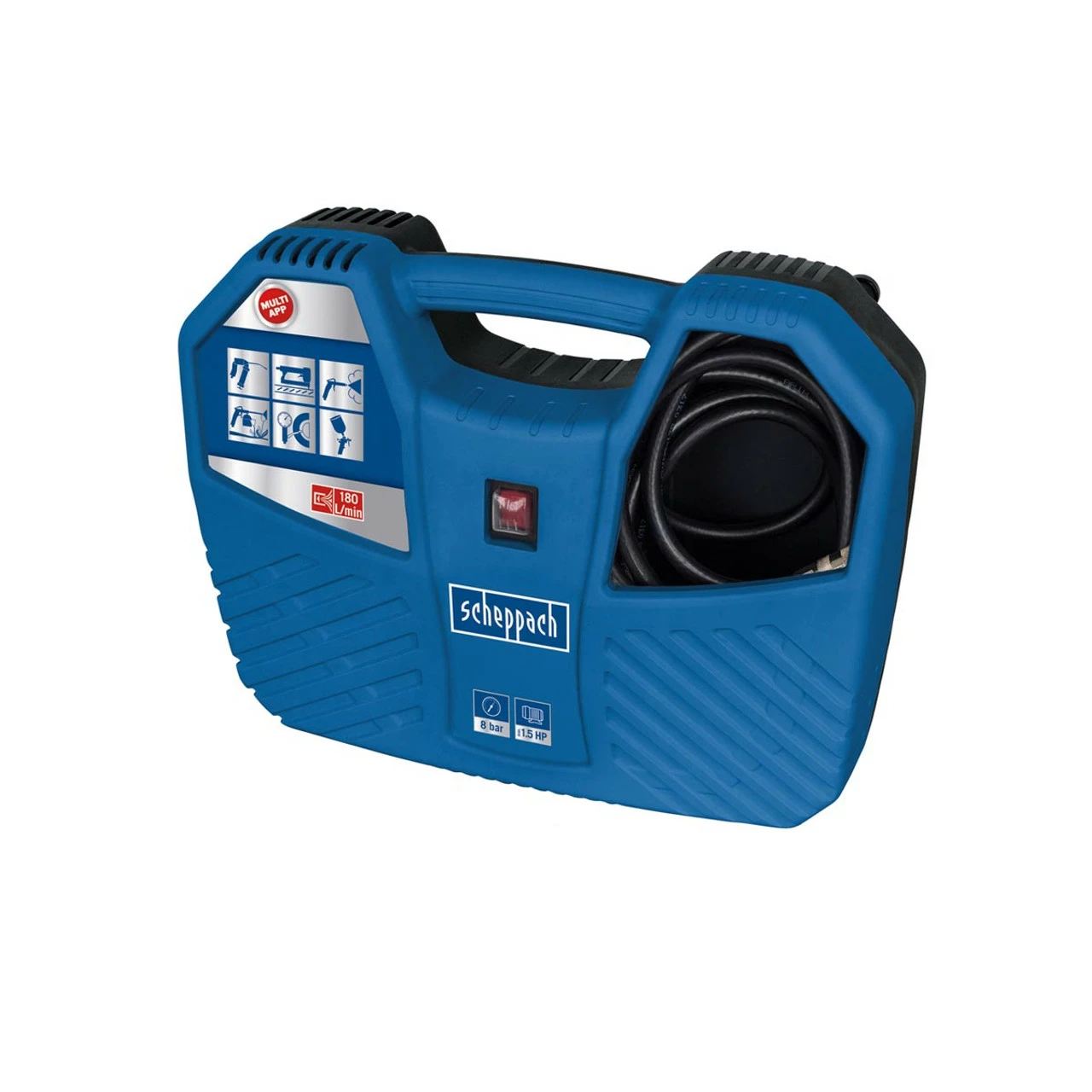 Scheppach Air-Force 2 1100W 180L/Min Portable Air Compressor - Oil Free 1 Scheppach Air-Force 2 1100W 180L/Min Portable Air Compressor - Oil Free