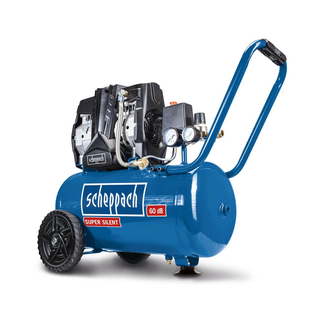 Scheppach HC25Si 550W 24ltr Silent Air Compressor - Oil Free 1 Scheppach HC25Si 550W 24ltr Silent Air Compressor - Oil Free